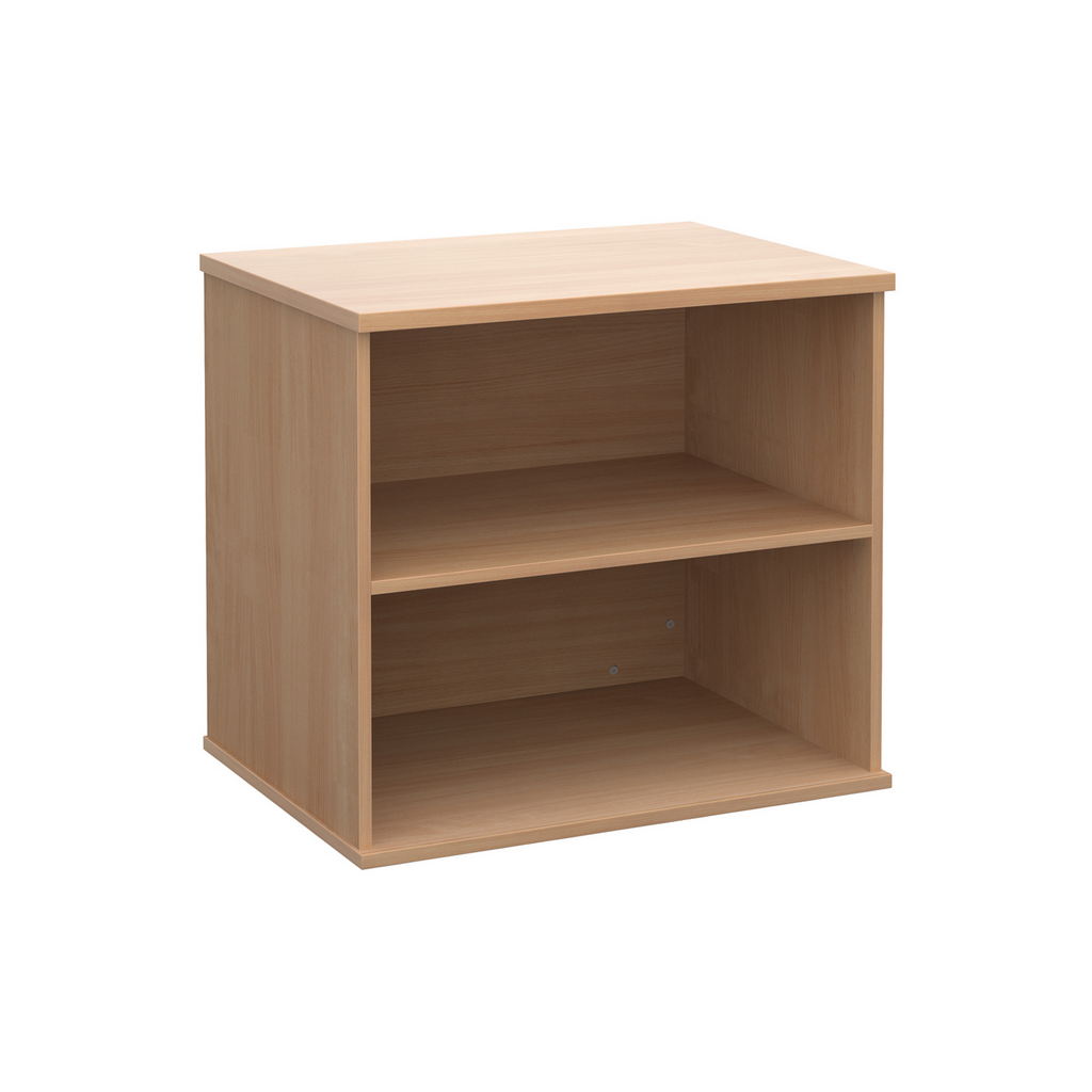 Picture of Deluxe desk high bookcase 600mm deep - beech
