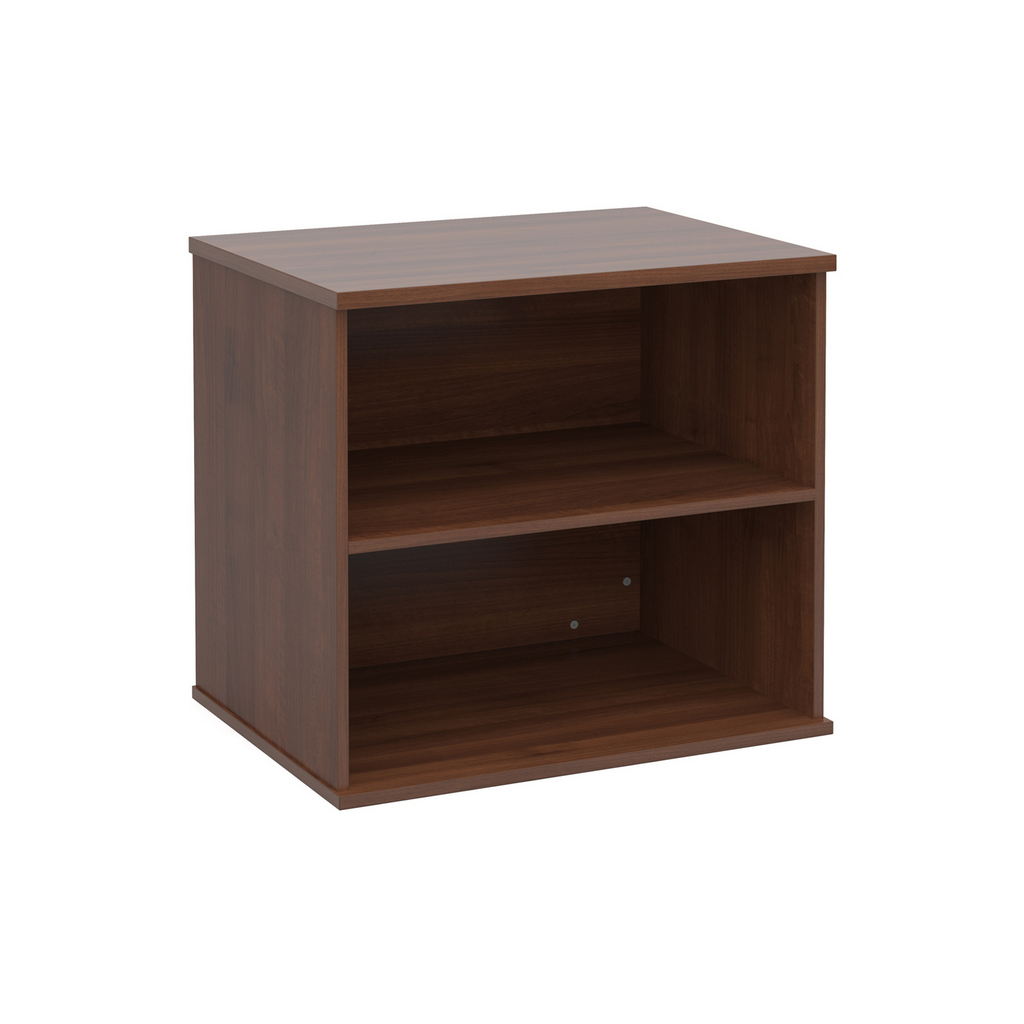 Picture of Deluxe desk high bookcase 600mm deep - walnut