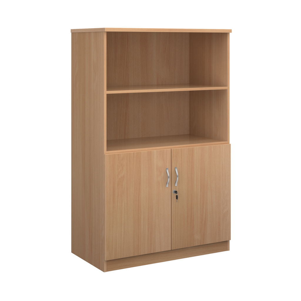 Picture of Deluxe combination unit with open top 1600mm high with 3 shelves - beech
