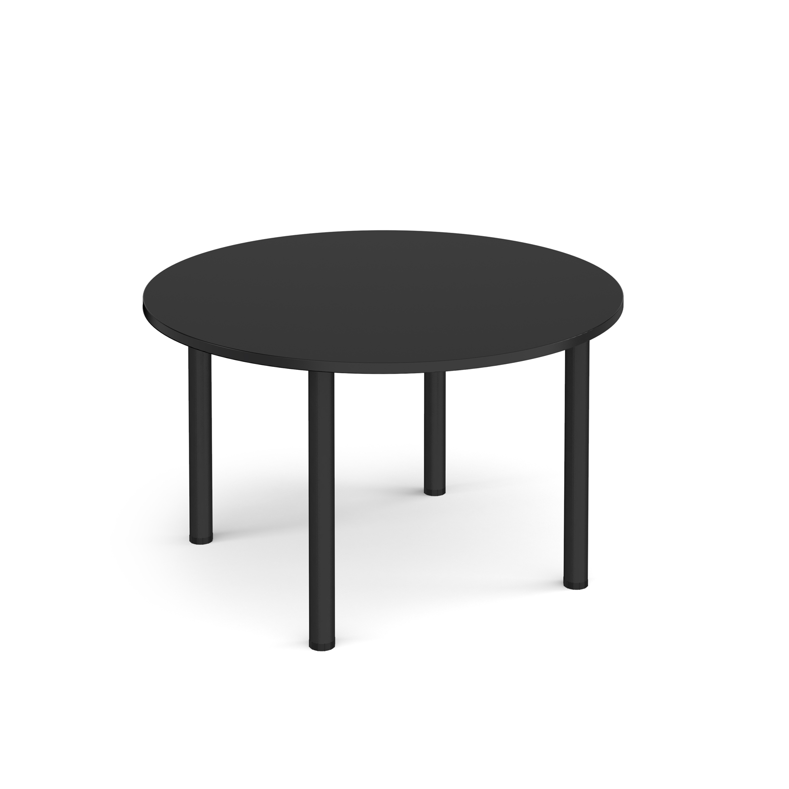 Picture of Circular black radial leg meeting table 1200mm - Black