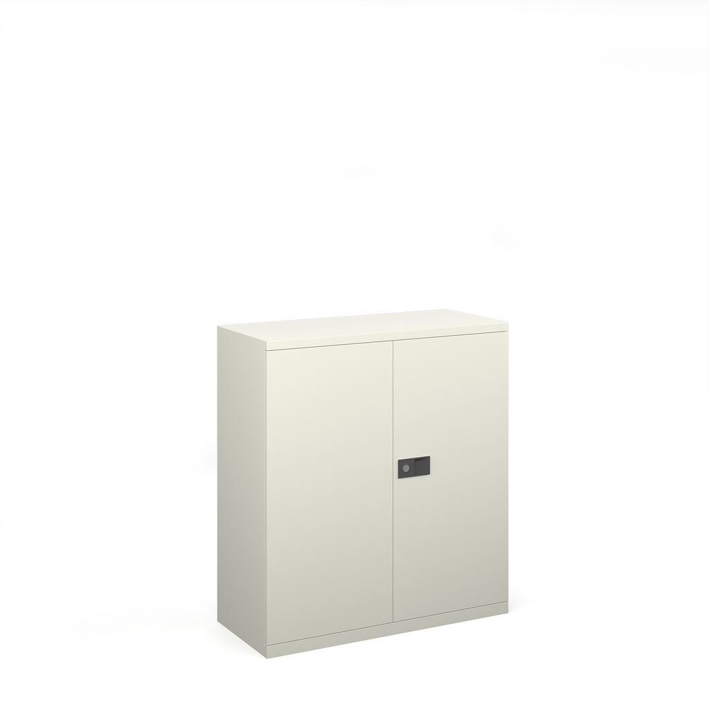 Picture of Steel contract cupboard with 1 shelf 1000mm high - white
