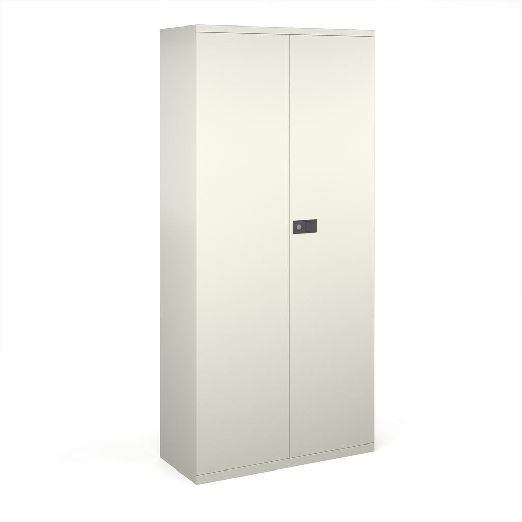 Picture of Steel contract cupboard with 4 shelves 1968mm high - white