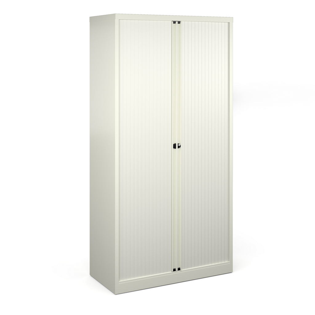 Picture of Bisley systems storage high tambour cupboard 1970mm high - white