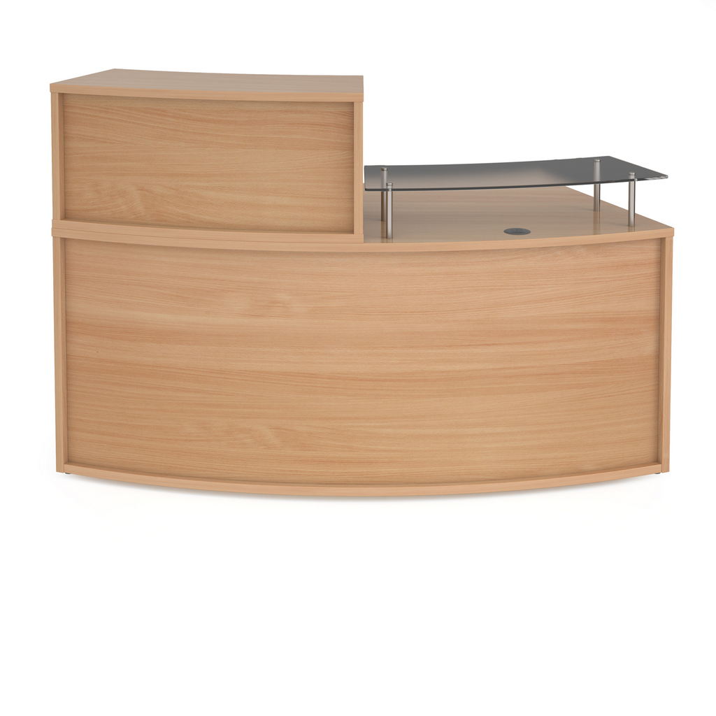 Picture of Denver medium curved complete reception unit - beech