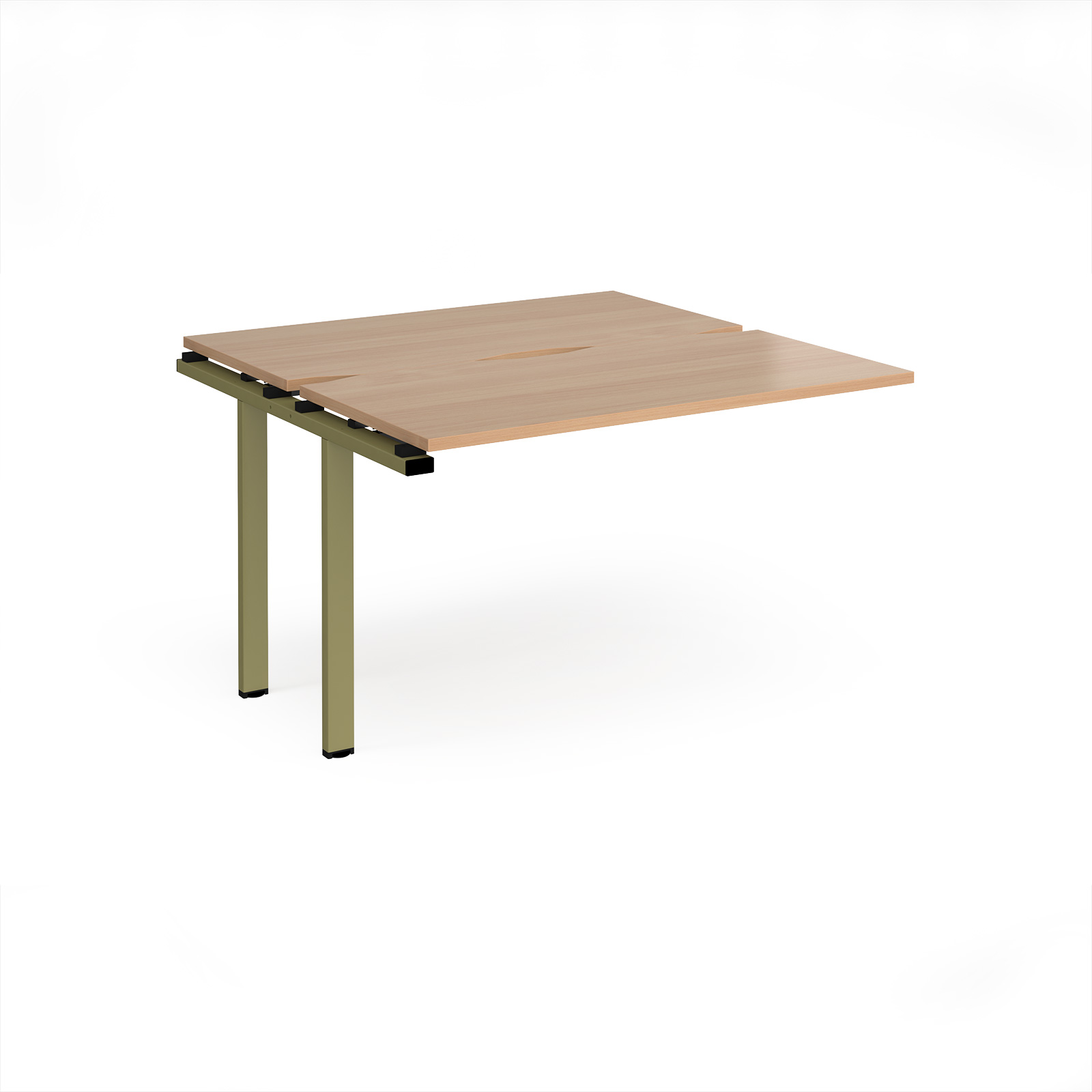 Picture of Adapt add on unit single 1200mm x 1200mm - green frame, Beech top