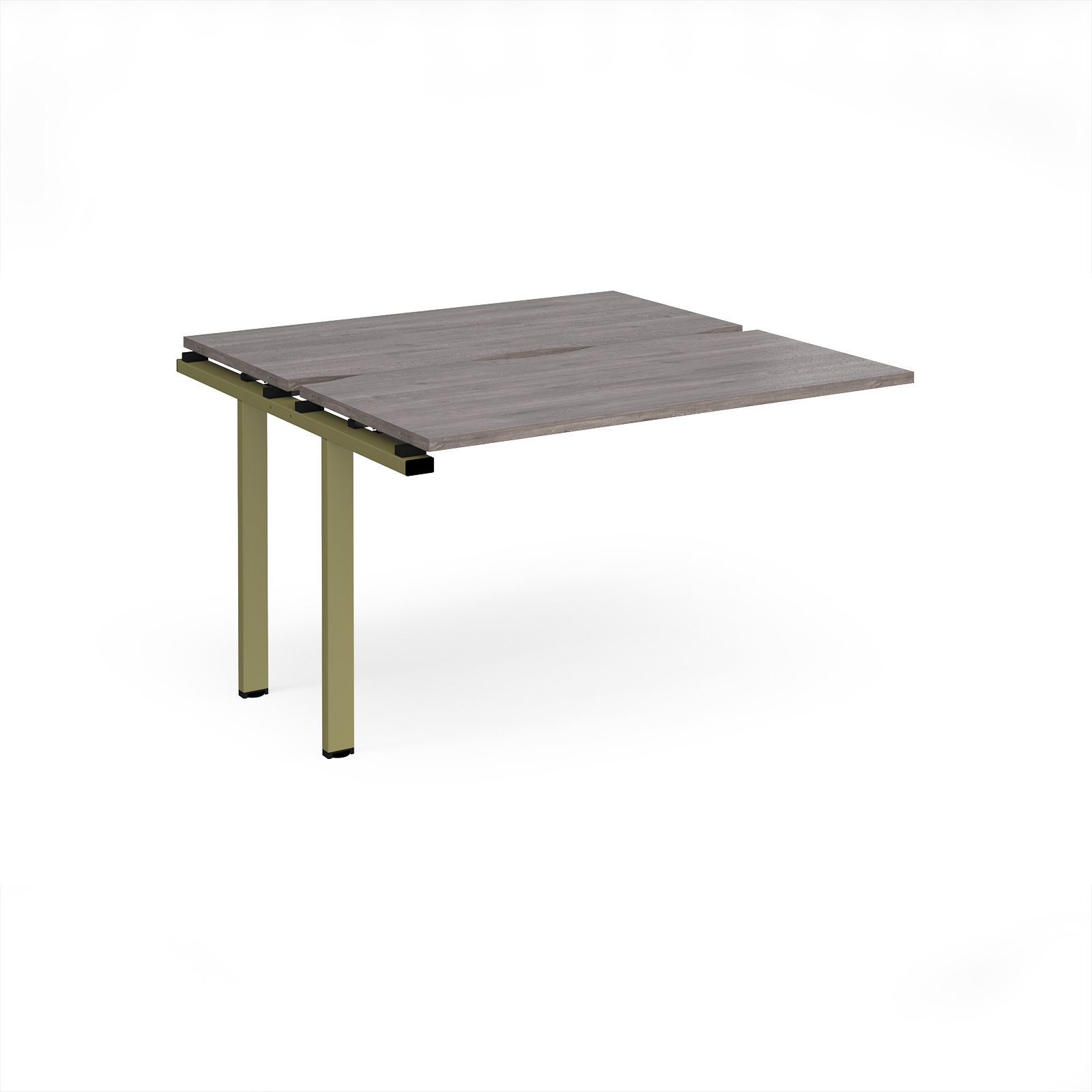 Picture of Adapt add on unit single 1200mm x 1200mm - green frame, Grey Oak Top