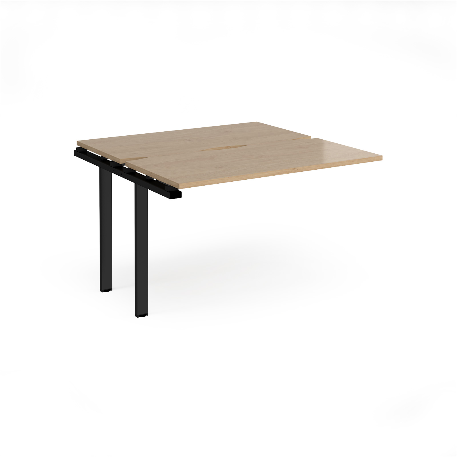 Picture of Adapt add on unit single 1200mm x 1200mm - black frame, Kendal Oak Top