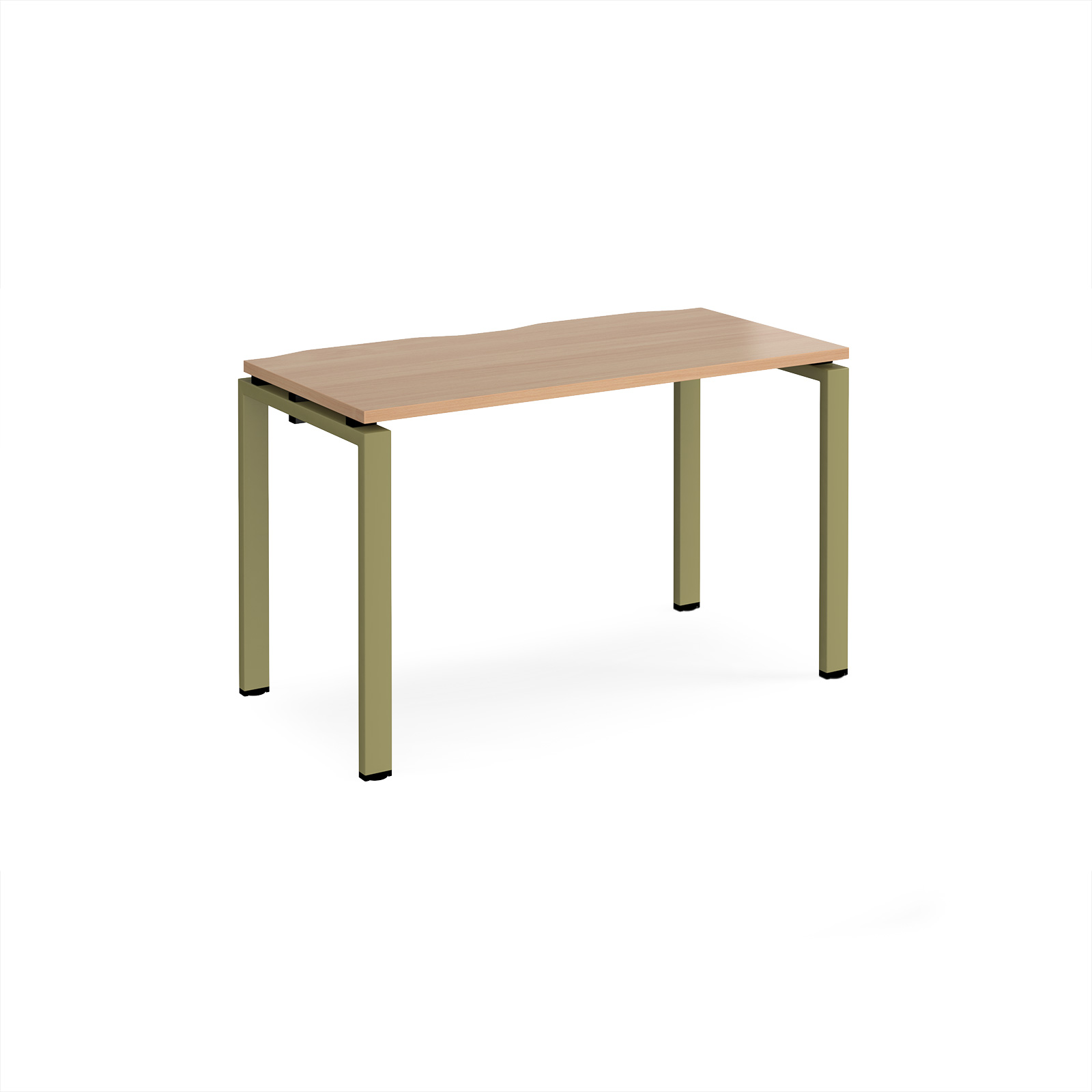 Picture of Adapt single desk 1200mm x 600mm - green frame, Beech top