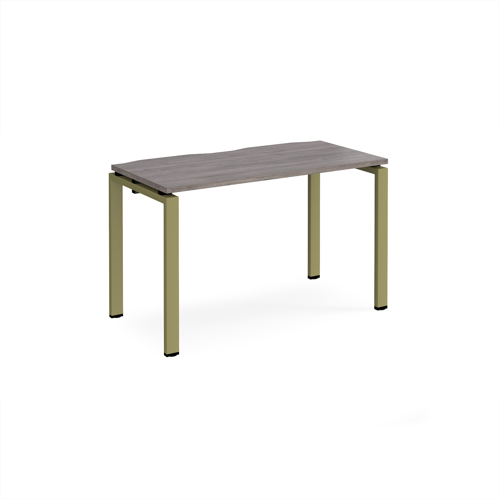 Picture of Adapt single desk 1200mm x 600mm - green frame, Grey Oak Top