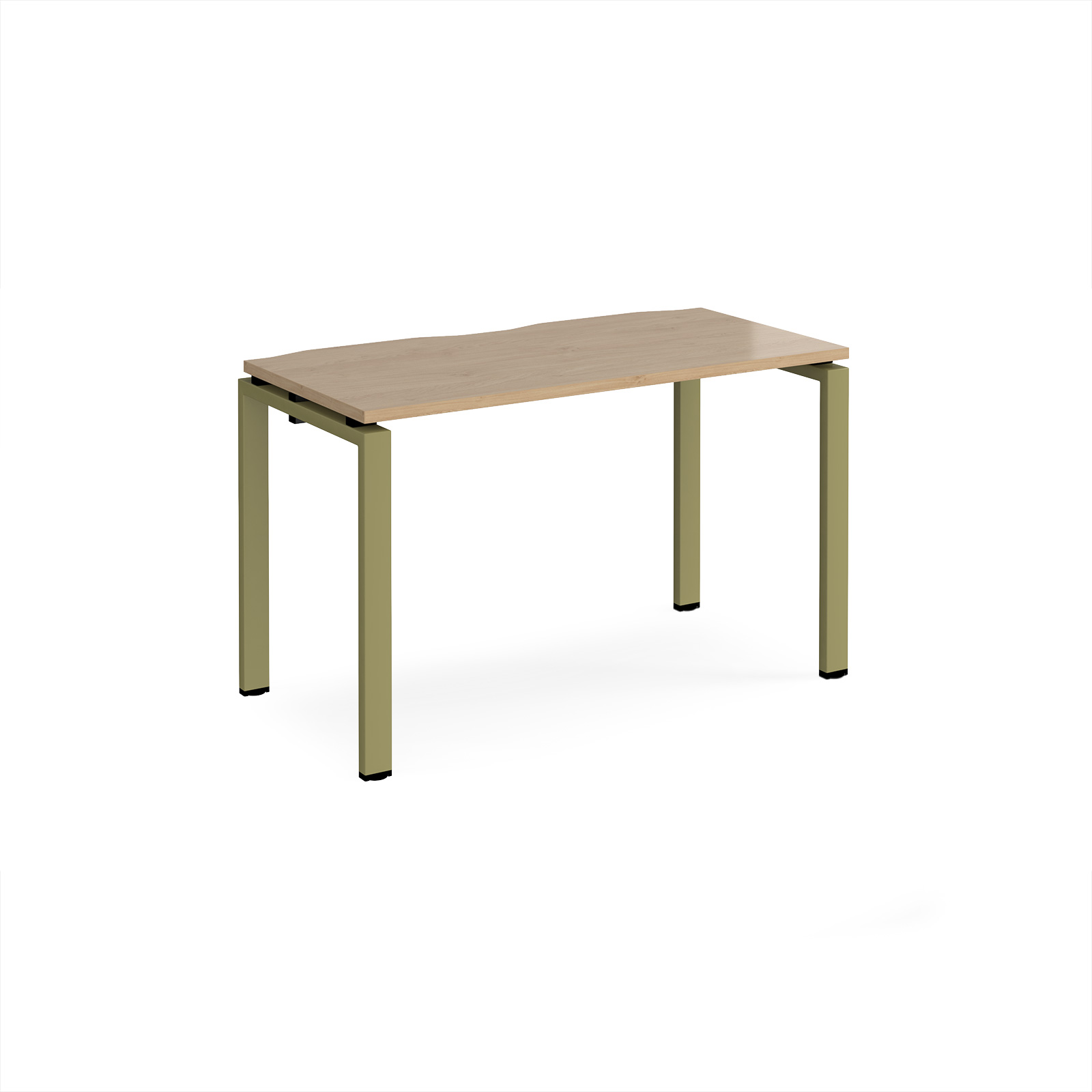 Picture of Adapt single desk 1200mm x 600mm - green frame, Kendal Oak Top
