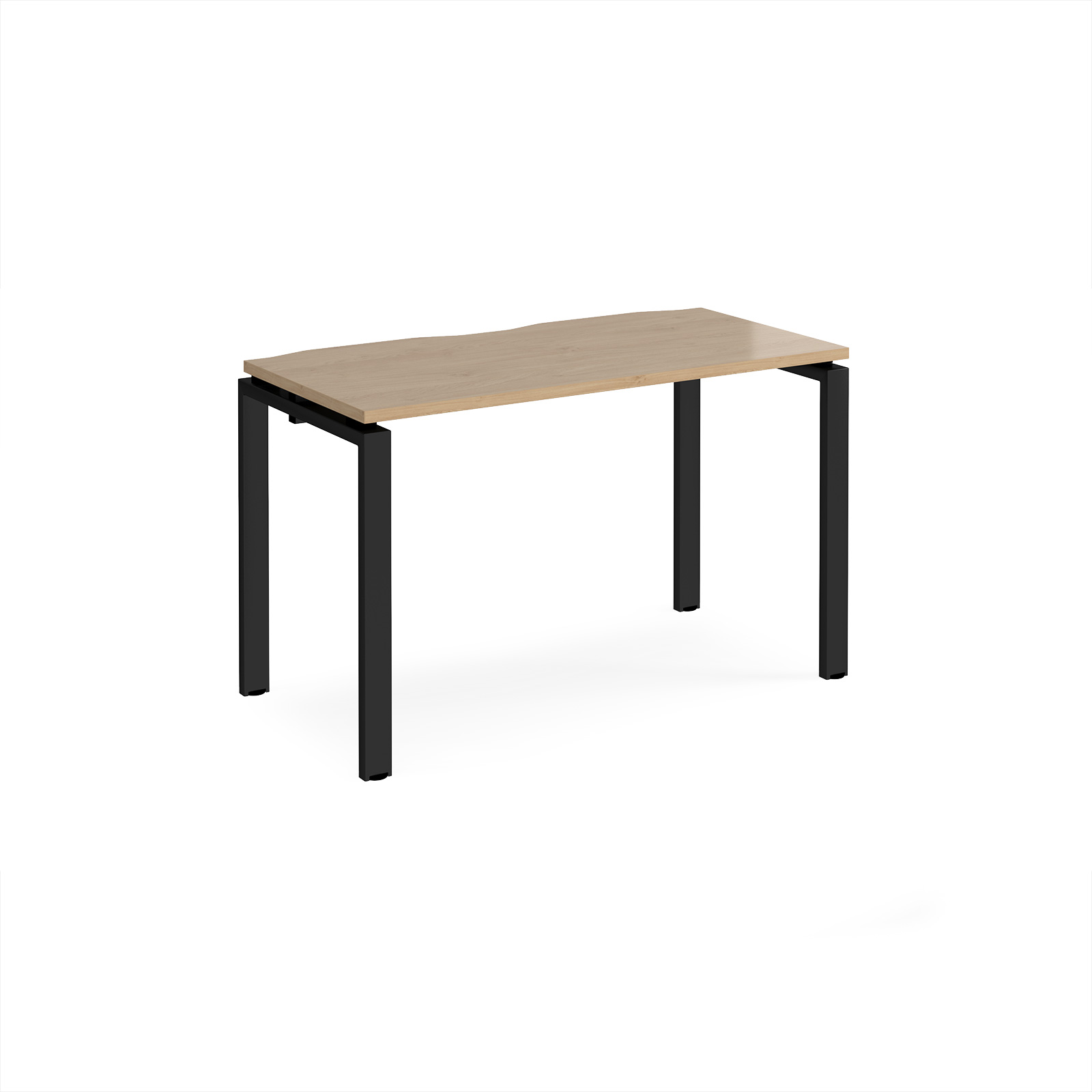 Picture of Adapt single desk 1200mm x 600mm - black frame, Kendal Oak Top