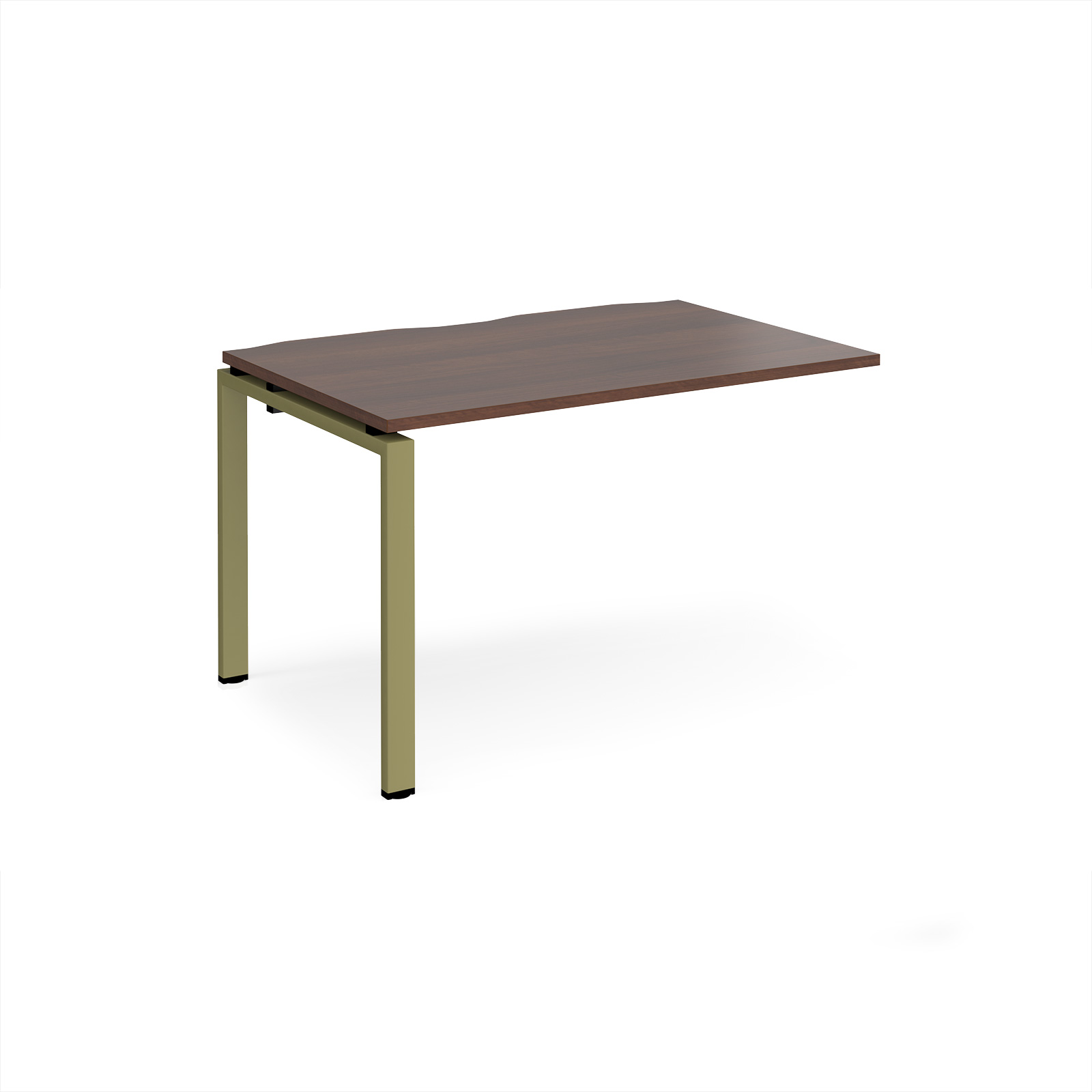 Picture of Adapt add on unit single 1200mm x 800mm - green frame, Walnut top