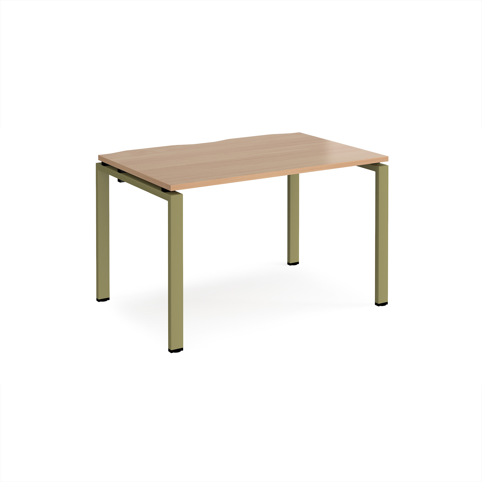 Picture of Adapt single desk 1200mm x 800mm - green frame, Beech top