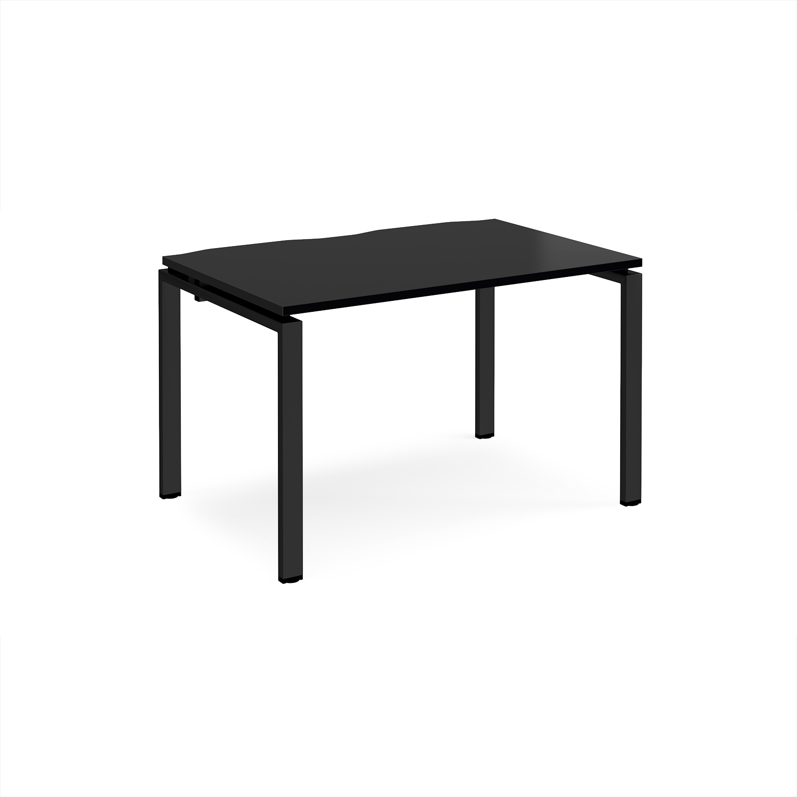 Picture of Adapt single desk 1200mm x 800mm - black frame, black top