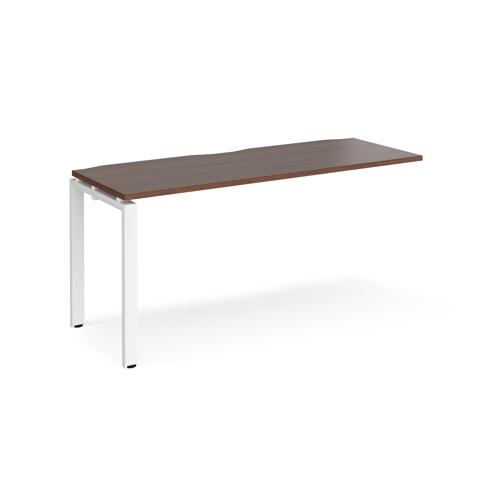 Picture of Adapt add on unit single 1600mm x 600mm - white frame, Walnut top