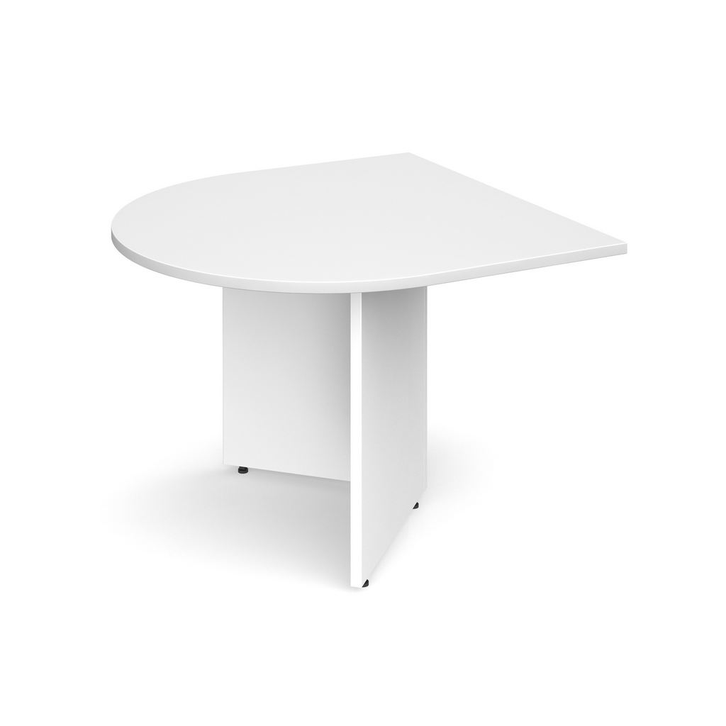 Picture of Arrow head leg radial extension table 1000mm x 1000mm - white