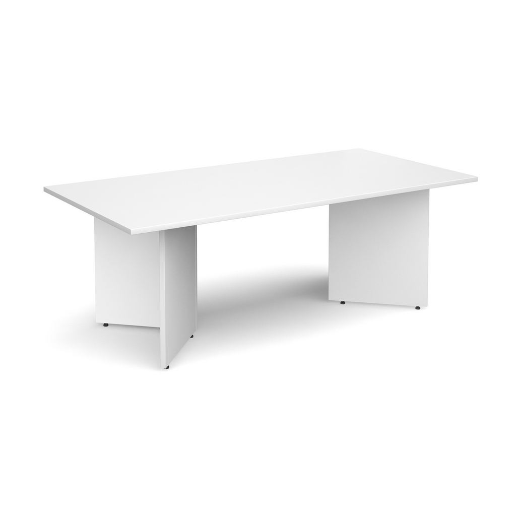 Picture of Arrow head leg rectangular boardroom table 2000mm x 1000mm - white