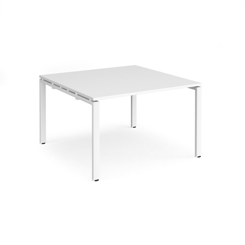 Picture of Adapt boardroom table starter unit 1200mm x 1200mm - white frame, white top