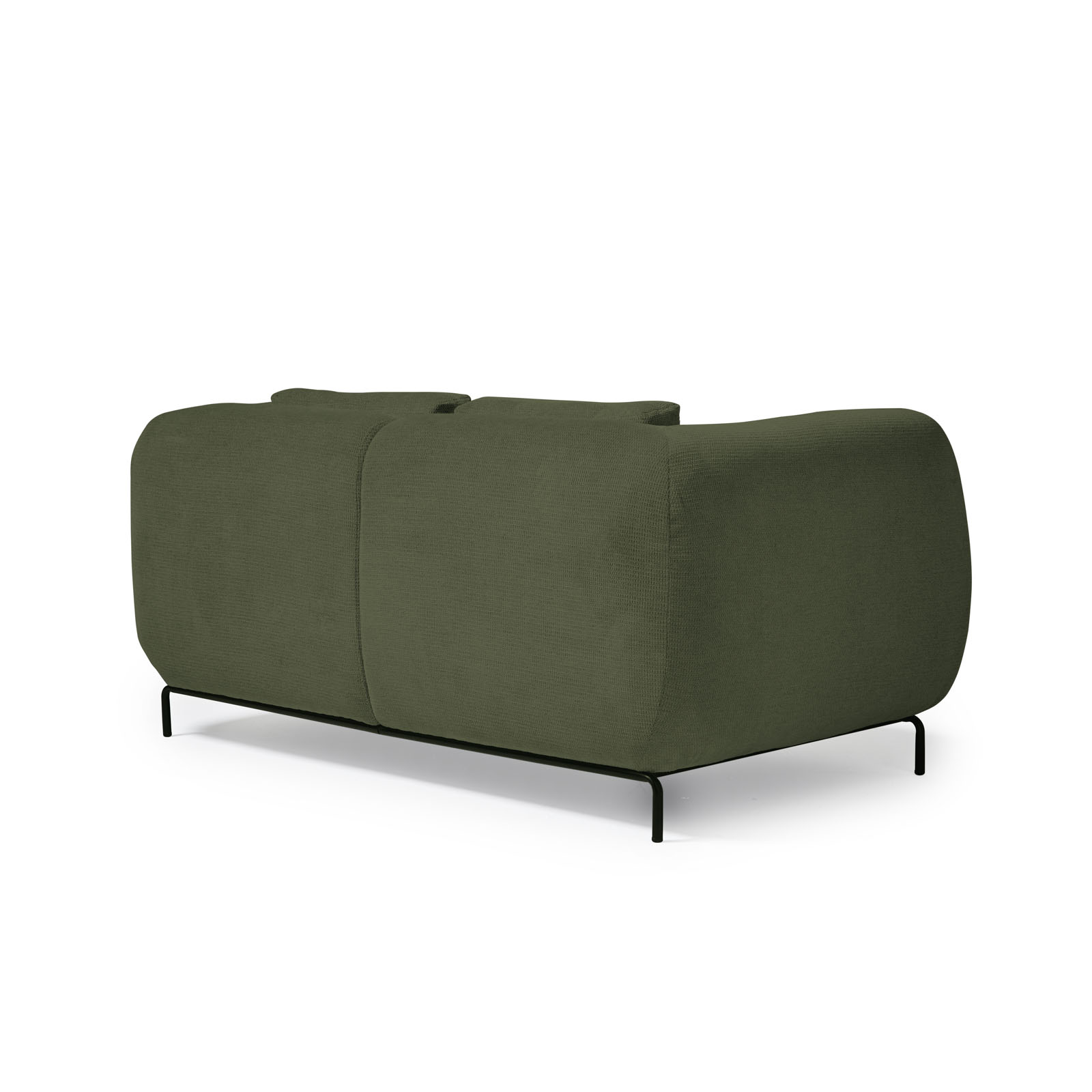 Picture of Ebony two seater sofa chair in olive green