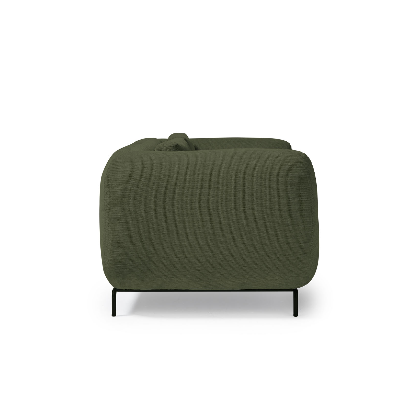 Picture of Ebony two seater sofa chair in olive green