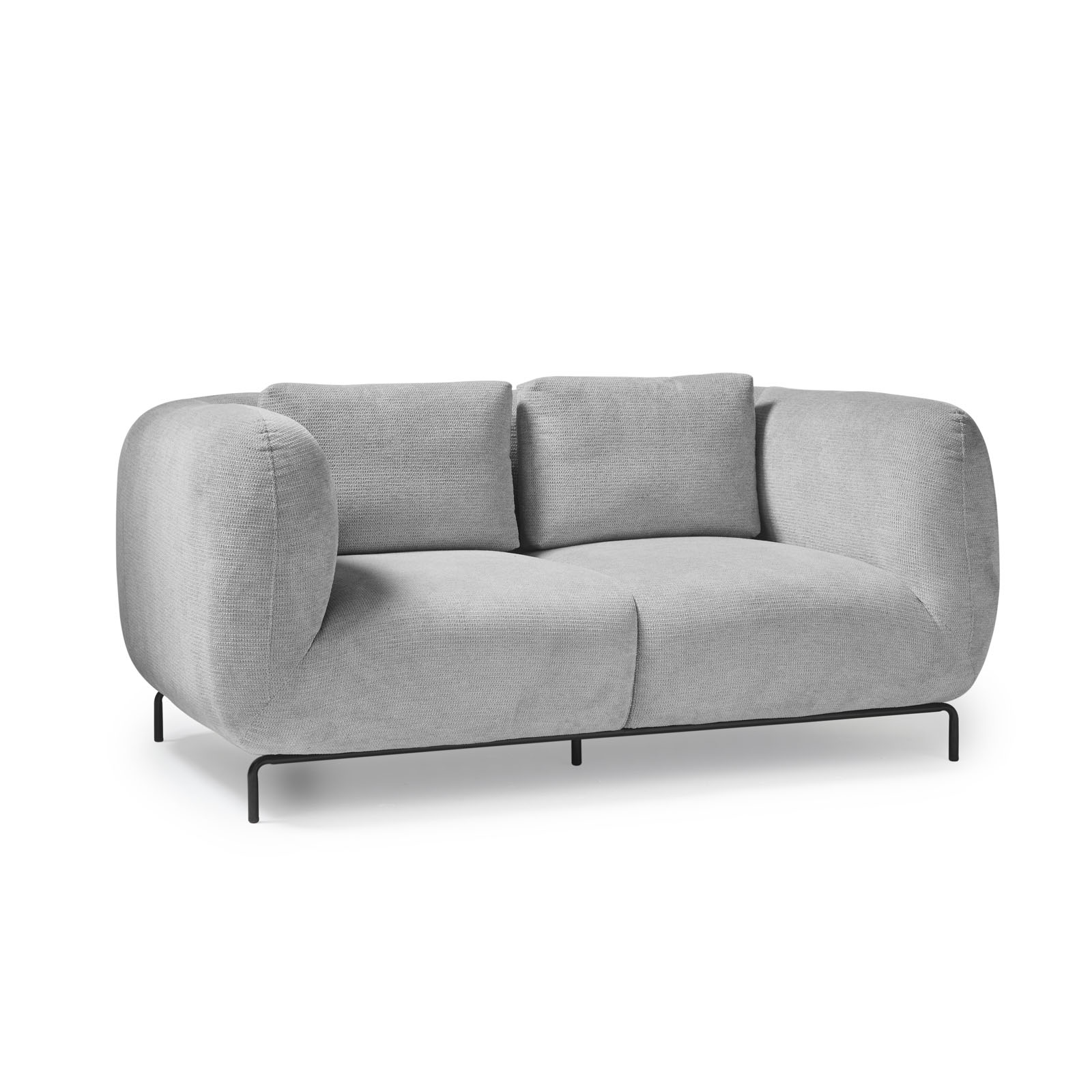 Picture of Ebony two seater sofa chair in warm grey