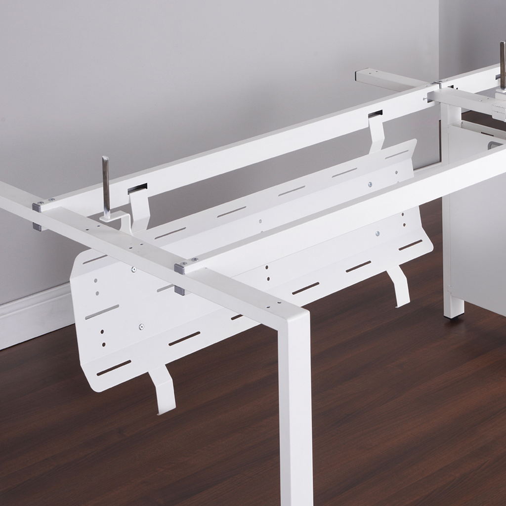 Picture of Double drop down cable tray & bracket for Adapt and Fuze desks 1200mm - white