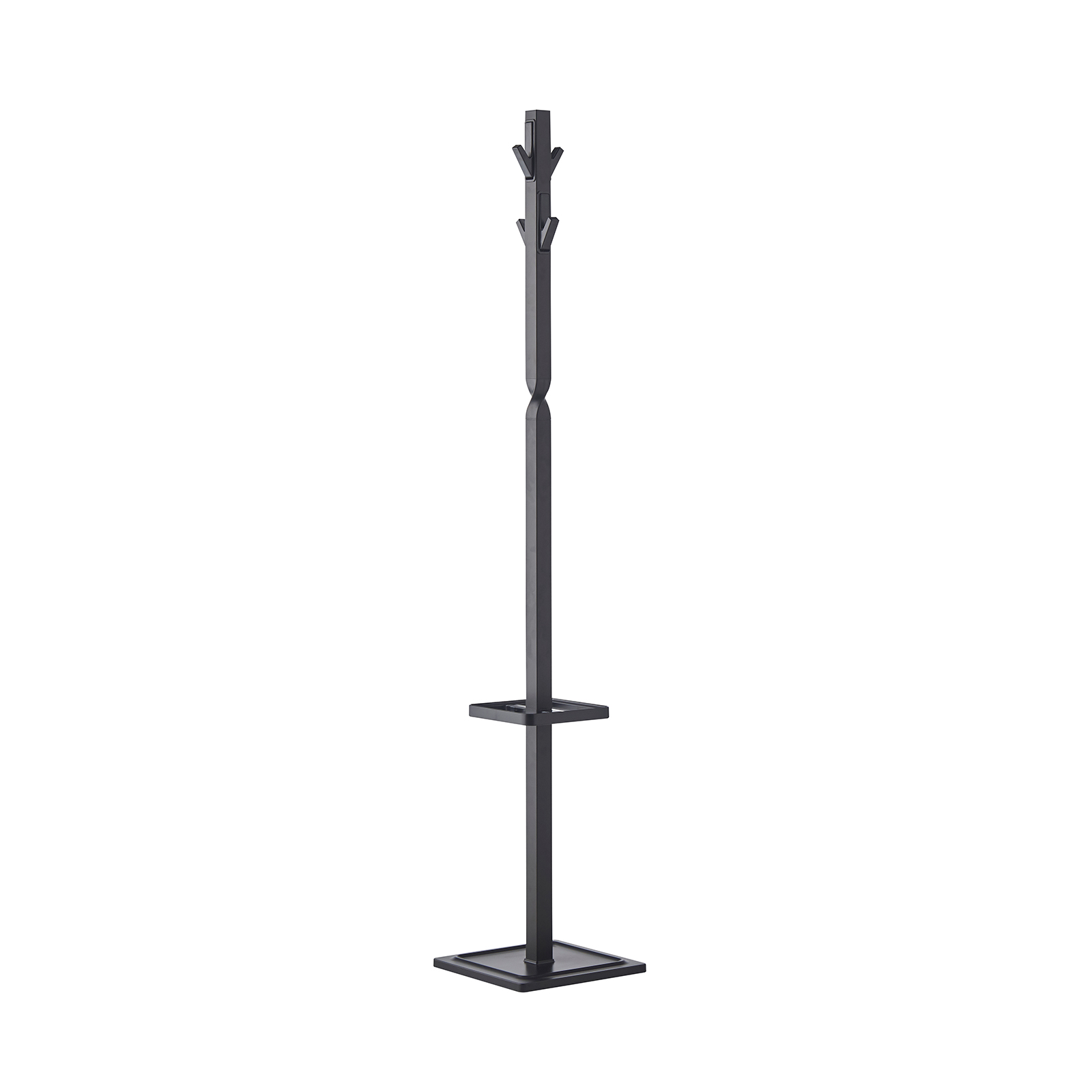 Picture of Epsilon coat stand with 4 coat hooks and 4 umbrella hooks - Black