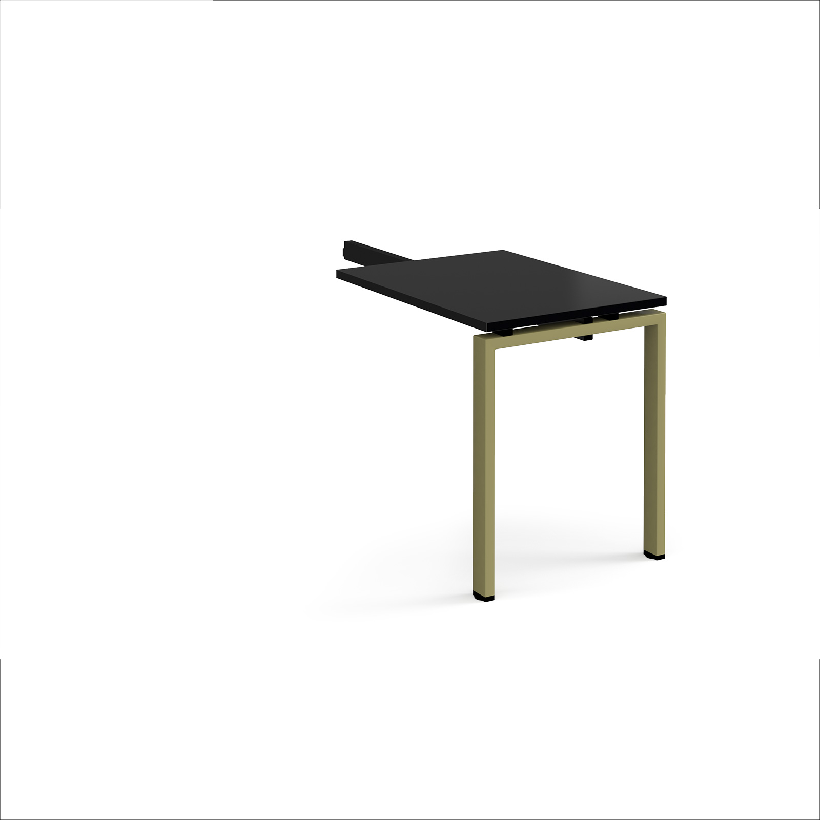 Picture of Adapt add on unit single return desk 800mm x 600mm - green frame, black top
