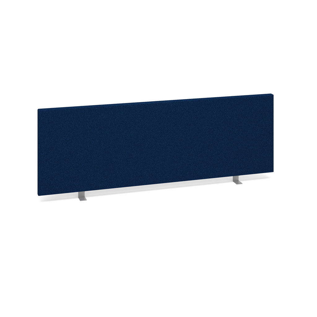 Picture of Straight desktop fabric screen 1200mm x 400mm - blue