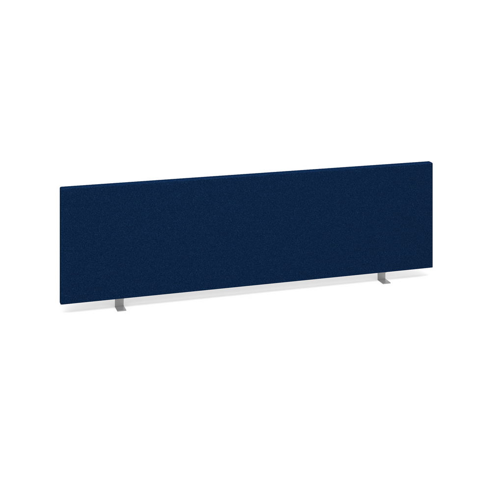 Picture of Straight desktop fabric screen 1400mm x 400mm - blue