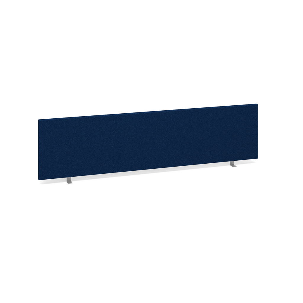 Picture of Straight desktop fabric screen 1600mm x 400mm - blue