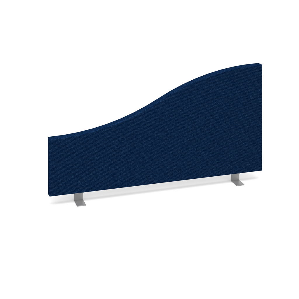 Picture of Wave desktop fabric screen 800mm x 400mm/200mm - blue