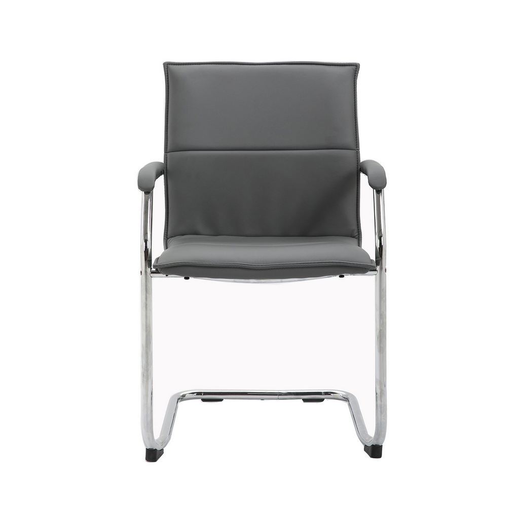 Picture of Essen stackable meeting room cantilever chair - grey faux leather