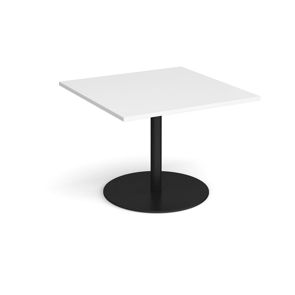 Picture of Eternal square extension table 1000mm x 1000mm - black base, white top
