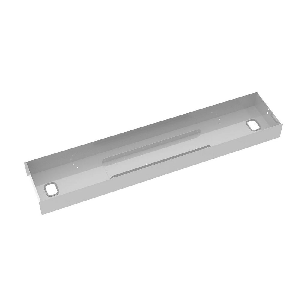 Picture of Elev8 lower cable channel with cover for back-to-back 1400mm desks - silver