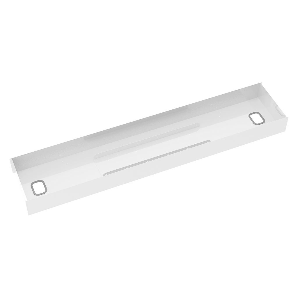 Picture of Elev8 lower cable channel with cover for back-to-back 1600mm desks - white