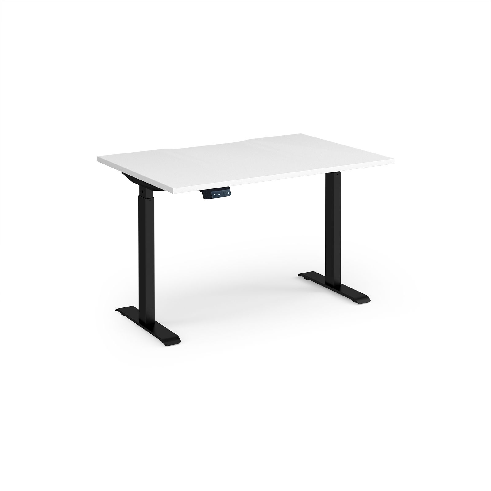 Picture of Elev8 Contract 1200w Straight Sit-stand Desk 1200mm X 800mm - Black Frame, White Top