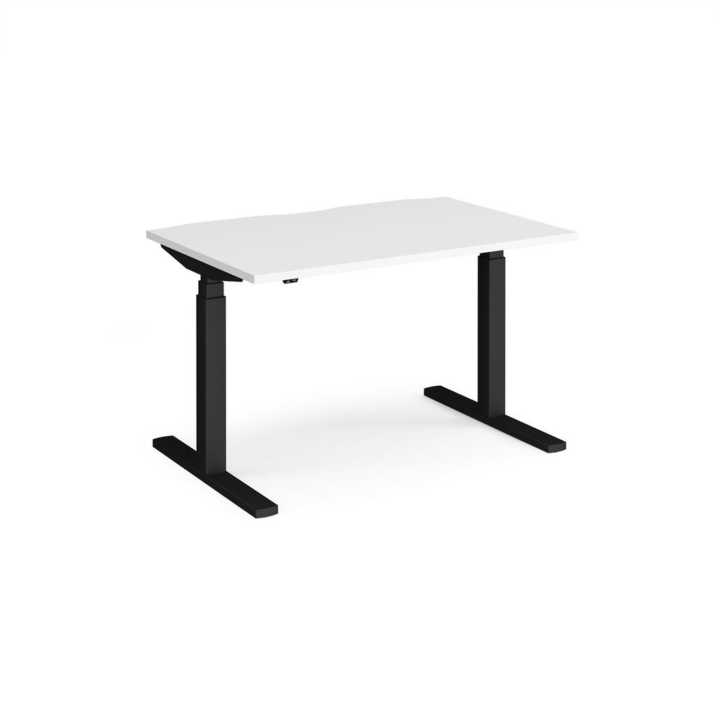 Picture of Elev8 Touch straight sit-stand desk 1200mm x 800mm - black frame, white top