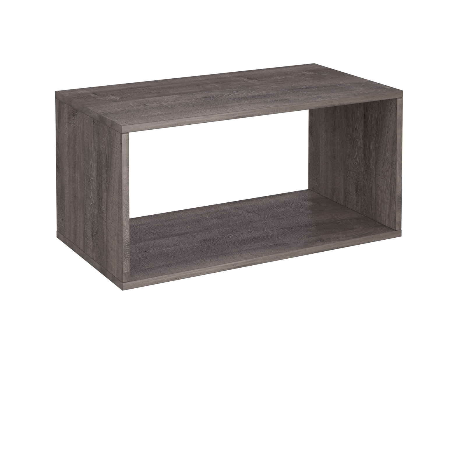 Picture of Flux modular storage double wooden cubby unit - Grey Oak