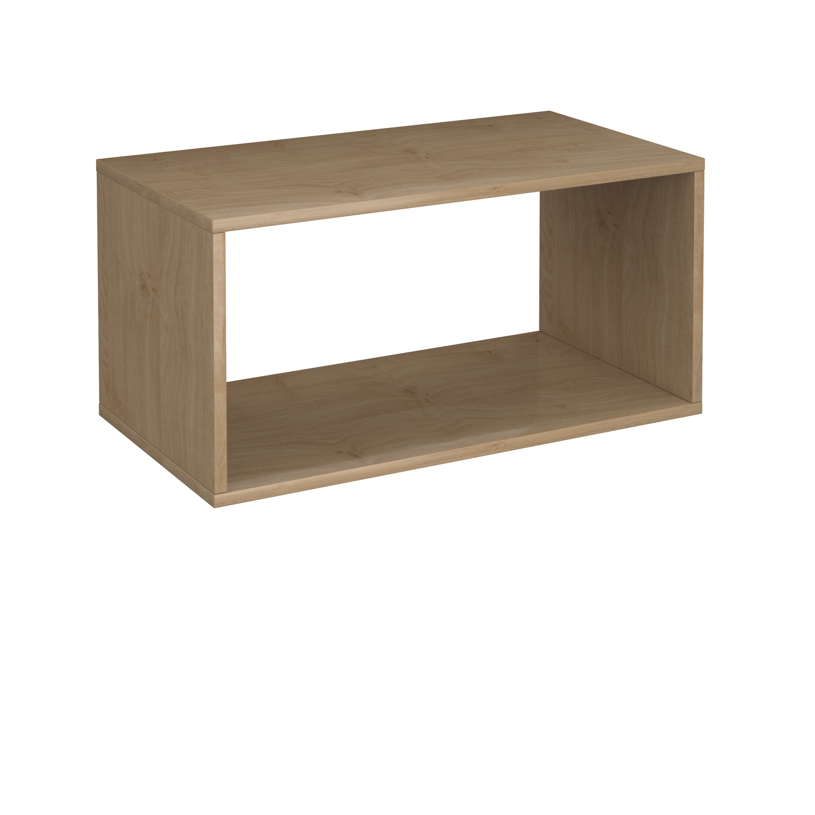 Picture of Flux modular storage double wooden cubby unit - Kendal oak