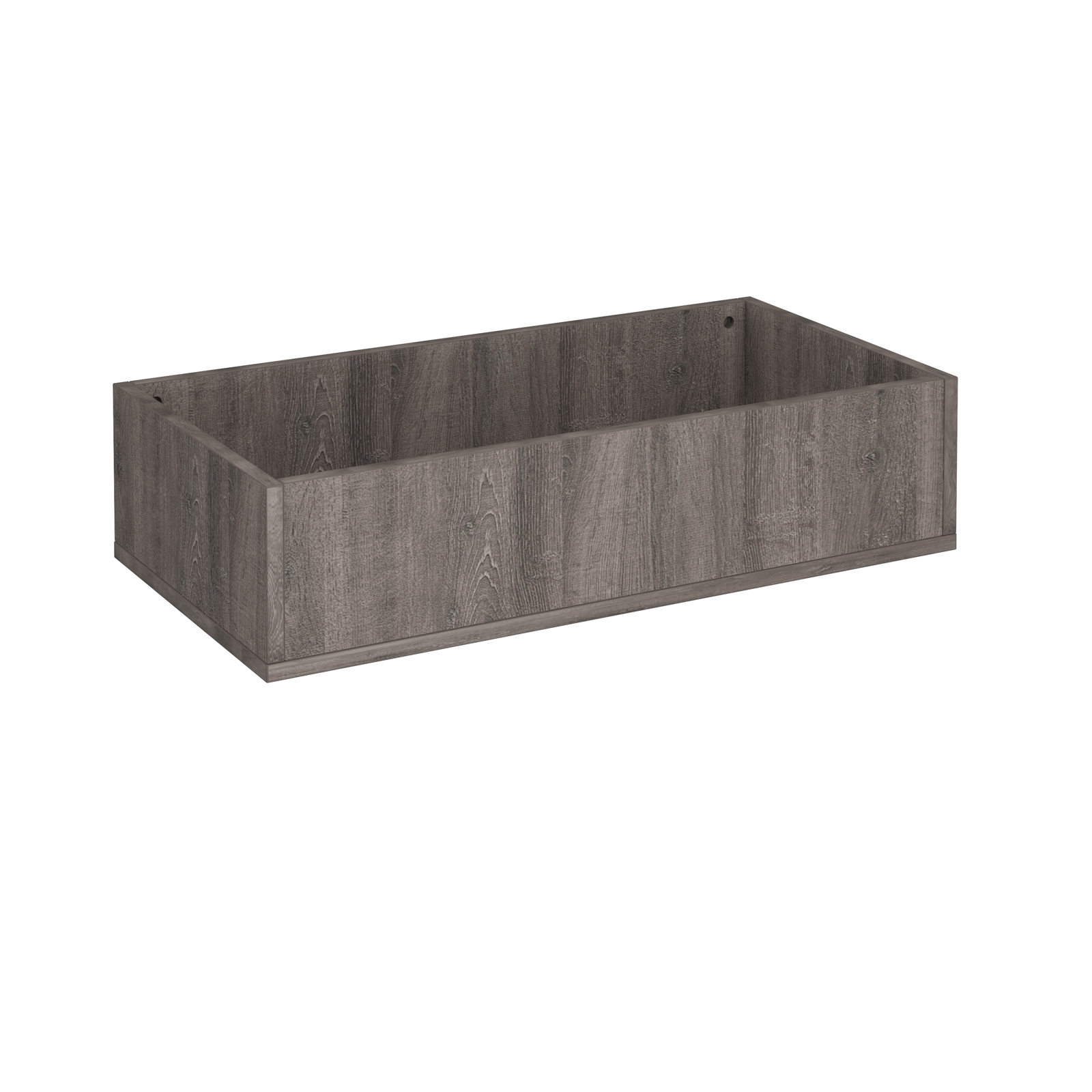 Picture of Flux modular storage double wooden planter box - Grey Oak