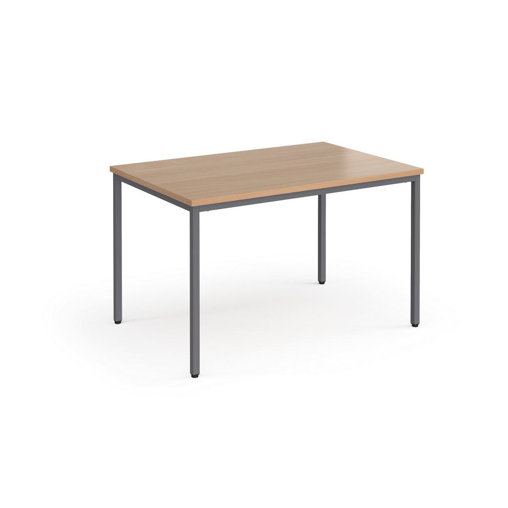 Picture of Flexi 25 rectangular table with graphite frame 1200mm x 800mm - beech