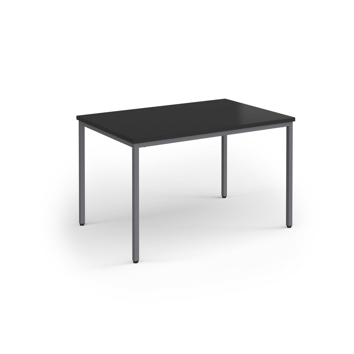 Picture of Flexi 25 rectangular table with graphite frame 1200mm x 800mm - Black