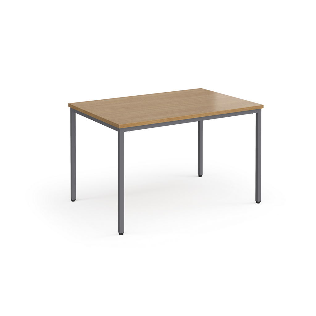 Picture of Flexi 25 rectangular table with graphite frame 1200mm x 800mm - oak