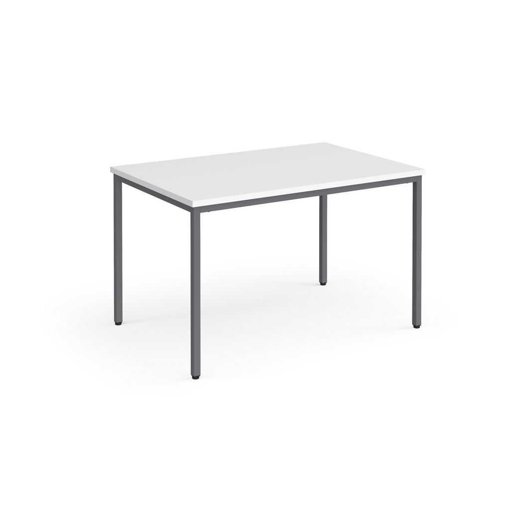 Picture of Flexi 25 rectangular table with graphite frame 1200mm x 800mm - white