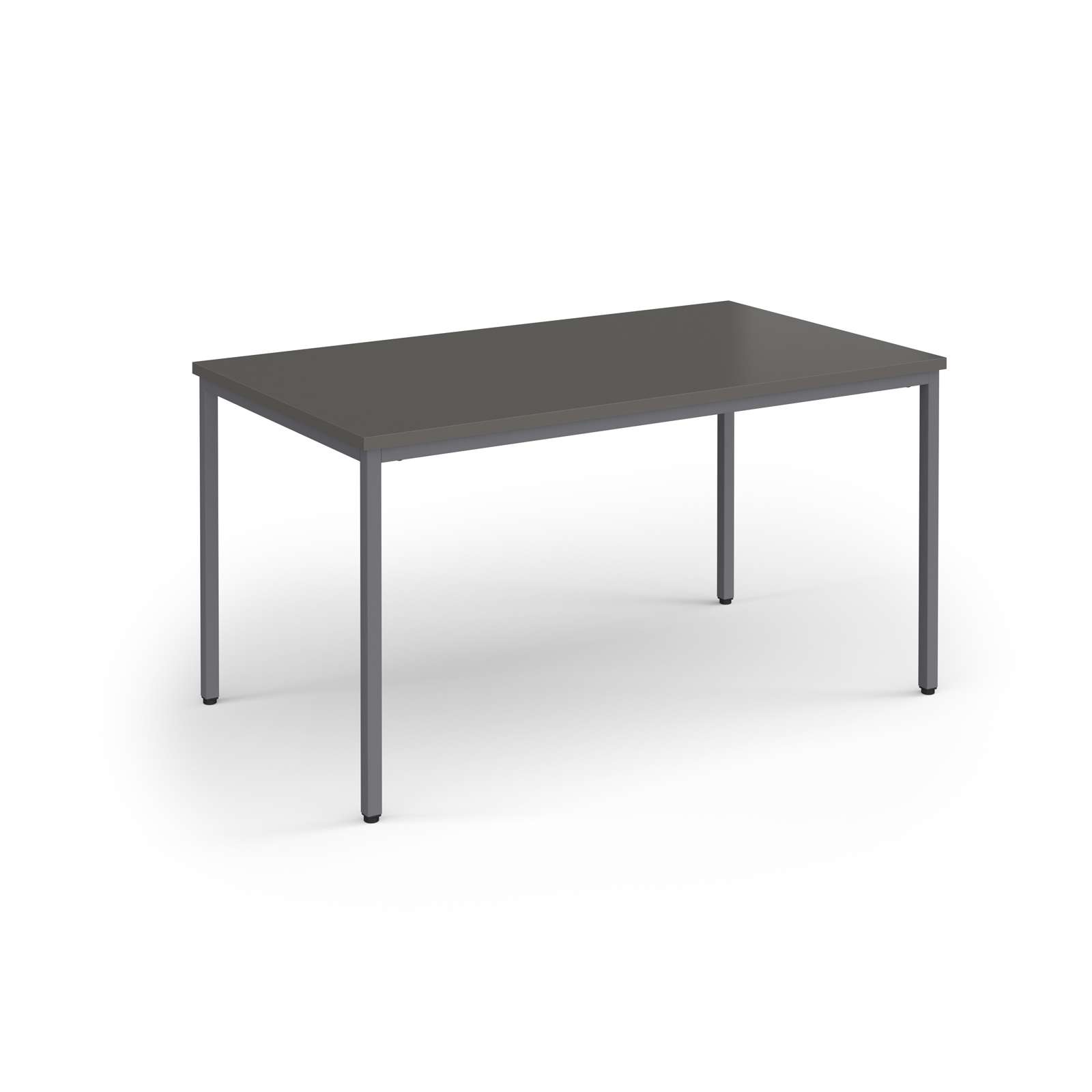 Picture of Flexi 25 rectangular table with graphite frame 1400mm x 800mm - Onyx Grey