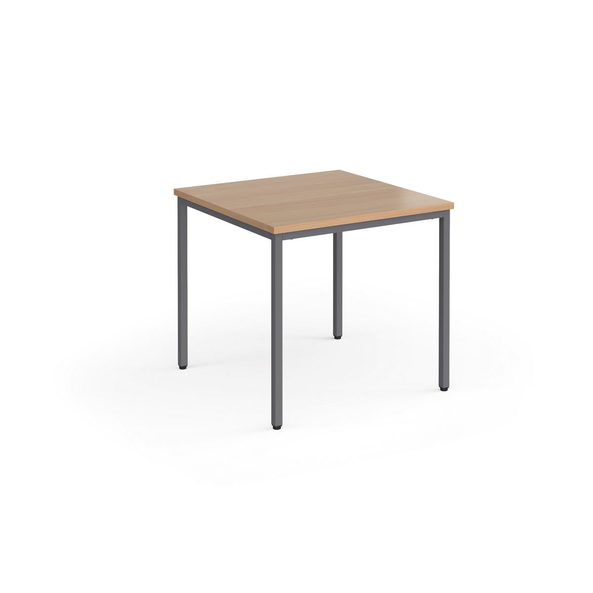 Picture of Flexi 25 square table with graphite frame 800mm x 800mm - beech