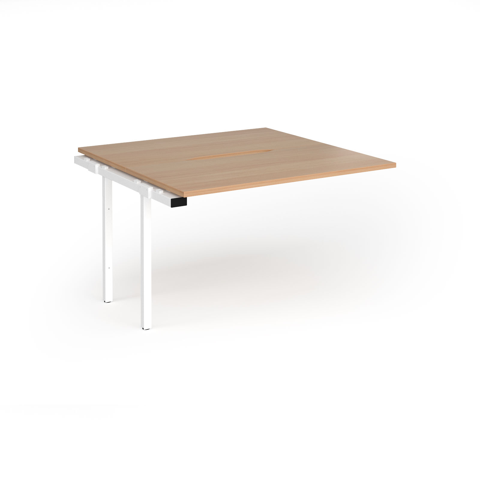 Picture of Connex Goal-Post 1200 x 1200 x 725mm Back to Back Add On Bay - White Frame / Beech Top