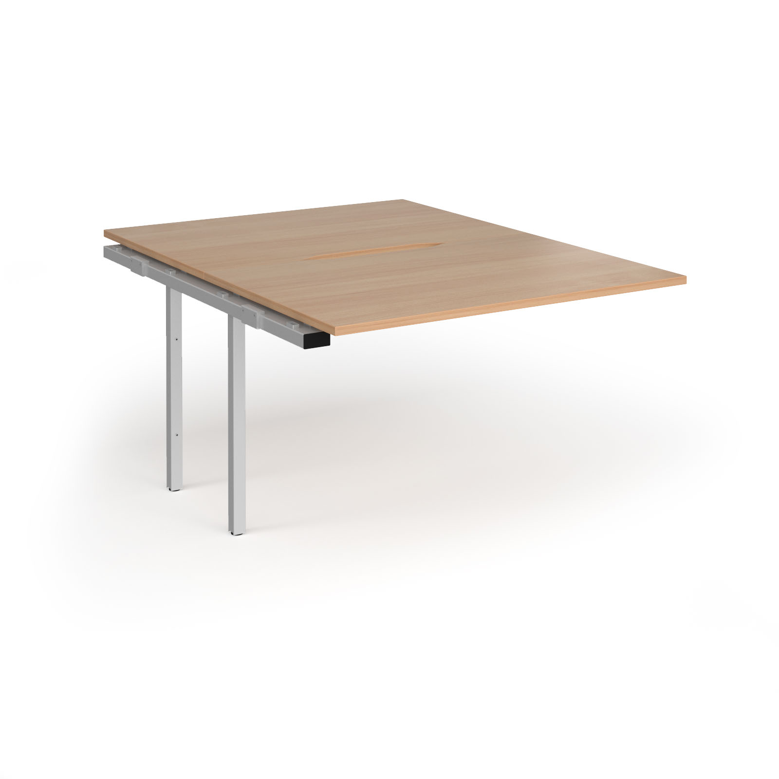 Picture of Connex Goal-Post 1200 x 1600 x 725mm Back to Back Add On Bay - Silver Frame / Beech Top