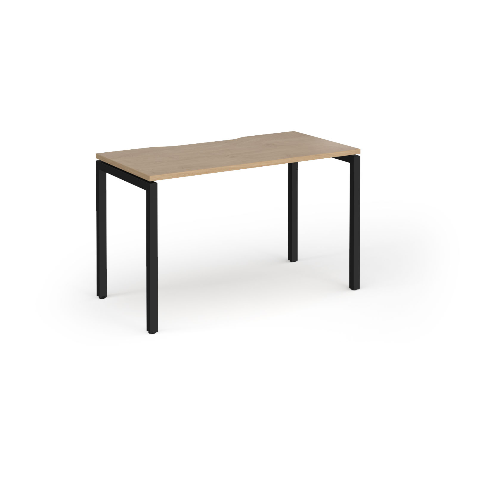 Picture of Connex Goal-Post 1200 x 600 x 725mm Single Desk - Black Frame / Kendal Oak Top